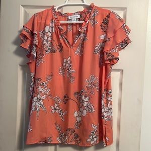 Ruffle Sleeve Blouse